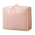 thumbnail image 4 of Thickened Waterproof Quilt Bag, Twill Cloth Storage Bag, Luggage Bag, Water Resistant Travel Bag, for Moving, Clothes Storage, Quilt Protection, Pink, Large, by FAJHHA, 4 of 6