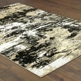 thumbnail image 5 of Style Haven  McHugh Hi-low Textured Abstract Black and Gold Area Rug 5'3" x 7'6" 5' x 8' Bedroom, Dining Room, 5 of 5
