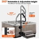 thumbnail image 5 of Historyli Pasamanos para jacuzzi de 122 cm, giratorio 360°, altura ajustable, base deslizable y agarre antideslizante para interiores y exteriores, capacidad de 272 kg, color negro, 5 of 7