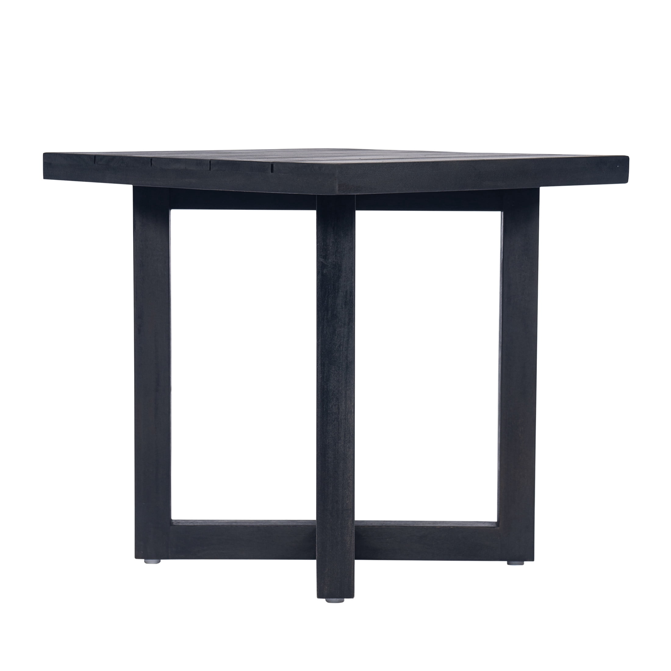 Christopher Knight Home 2PCS Outdoor Chaise Lounge & Side Table Set, Adjustable Back, Black+Cream