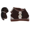 thumbnail image 1 of Cat Leashes Set, Cat Vest Harnesses And Leash Escape Proof Reflective Strips Breathable Adjustable Soft  For Training For Walking Coffee,Grey, 1 of 8