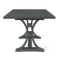 thumbnail image 4 of GDF Studio Luoma Rustic Wood Expandable Dining Table, Gray, 4 of 7