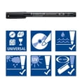 thumbnail image 5 of Rotuladores permanentes STAEDTLER Lumocolor Fine Point Black, paquete de 10, 5 of 5