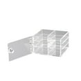thumbnail image 2 of Caja de exhibición de pestañas, soporte para pestañas, 3 capas, acrílico, a prueba de polvo, multiusos, organizador compacto para pestañas postizas, 2 of 8