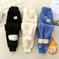 thumbnail image 4 of Esaierr Toddler Kids Winters Warm Pants Fleece Sweatpants for Baby Newborn Boys Girls Pants Long Trousers Autumn Winter Outer Wear Thickened Leisure Padded Trousers for 9M-7Y, 4 of 5