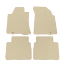 Ikon Motorsports Floor Mat Compatible With 2013-2018 Nissan Altima Factory Fitment Beige Nylon Front & Rear Car Floor Mats Liner Carpets Replacement 4PCS