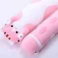 thumbnail image 2 of Long Coussin Chat Animal Poupée Jouet en Peluche 90 cm Rose, 2 of 7