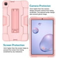 thumbnail image 5 of GoldCherry Case for Samsung Galaxy Tab A 8.4 SM-T307 (2020 Released),Hybrid Heavy Duty Shockproof Armor Rugged Full-Body Protective Case Cover for Samsung Galaxy Tab A 8.4 Inch T307(Rose Gold), 5 of 6