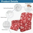 thumbnail image 5 of Xixirimido Christmas Candy Cane Red Recliner Chair Cover 4-Pieces Lazyboy Cover for Recliner Chair with Storage Pockets Furniture Protector for Living Room Printed Sofa Slipcover, 5 of 8