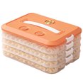 thumbnail image 1 of Dumpling Box - Large Capacity, Multi-Layer Freezer-Safe Snack Storage Container with Freshness Timer, Airtight Seal, and Convenient Carry Handle, 1 of 8
