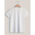 thumbnail image 3 of Funny Vintage Graphic Women's T-Shirt Happy First Day of School Teacher Girls Short Sleeve Tees, 3 of 7