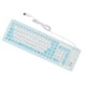 thumbnail image 1 of Teclado de silicona, teclado de silicona plegable 103 Teclado silencioso Teclado de silicona plegable optimizado para la excelencia, 1 of 9