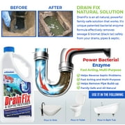 DrainFix & Septic Restorer, Septic Tank Treatment, Bac Enzyme Drain Cleaner, Toilet Drain Clog Remover - 32 fl oz.