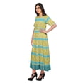 thumbnail image 2 of Moomaya Robe Kurta Imprimée Tenue d'Été Kurti pour Dames Tunique Longue Hauts pour Femmes, 2 of 5