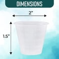 thumbnail image 3 of [5000 Count - 1 oz.] Pruvade Disposable Plastic Medicine Cups with Graduated Dosage Lines for Pills or Liquid, Single Serve Measuring for Home, Nurse, Hospital, Medical Care, Resin Mixing, Mouthwash, 3 of 9