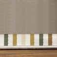 thumbnail image 3 of Striped Turkish Area Rug, Geometric Colorful Tone Brush Style Lines Grunge Retro Digital Print, Soft Carpet for Living Room Decor with Distressed Look, 6.6' X 9.6', Pale Coffee, by Ambesonne, 3 of 4