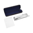 thumbnail image 2 of Harmonica Instrument,  Gift Silver Easy Playing Portable Mouth Organ Accurate 16 Holes 64 Tones  for Beginner, 2 of 7