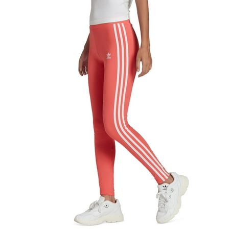 adidas Women's Classic 3 Stripes Tights Red Size X-Small