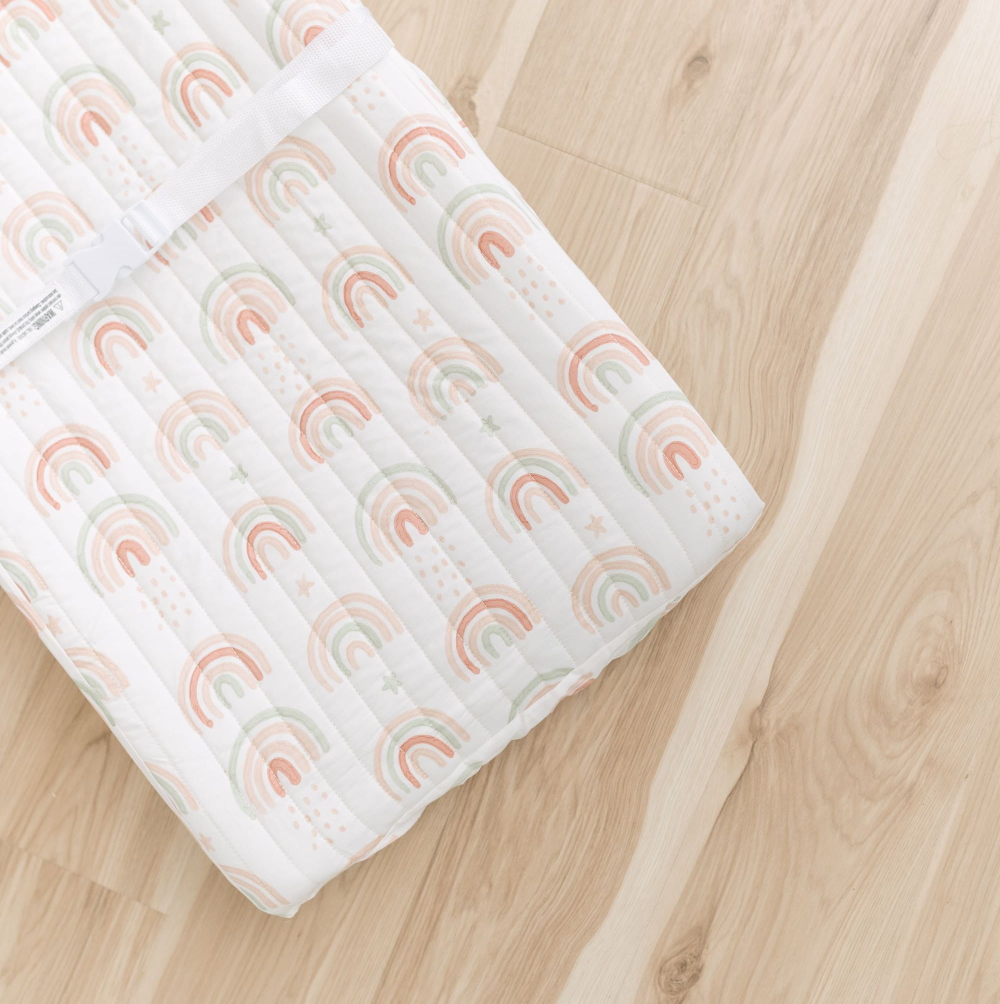 Crane Baby Changing Pad Cover, 100% Cotton Sateen Exterior Change Pad Cover, Boho Rainbow, 16" x 32", Fitted Changing Pad Covers, Changing Table Pad Cover For Nursery, Baby Registry or Shower Gift