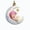 Pink, variant on Mecorevxz 3.15inch Acrylic Flat Curved Form Commemorative Hanging Trinket Sweet Figure Print Christmas Tree Hanging Decor for Home Indoor,Xmas Tree Decorations,Xmas Gifts(Pink)