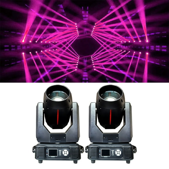 2Pcs 380W Beam Moving Head Lighting With DMX Controller For Stage DJ Ball Disco Music Party Stage Show