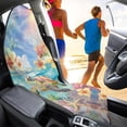 thumbnail image 4 of XYZCANDO Turtle Floral Design Car Seat Towel Cover Soft Terry Cloth Car Seat Covers, Sweatproof, Suitable for Van Front Seats, Fit for Cars SUVs SUV Truck, 4 of 9
