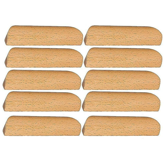 Pour 10 Pcs Poignées de Porte en Bois Armoire Garde-Robe Poignées 96mm