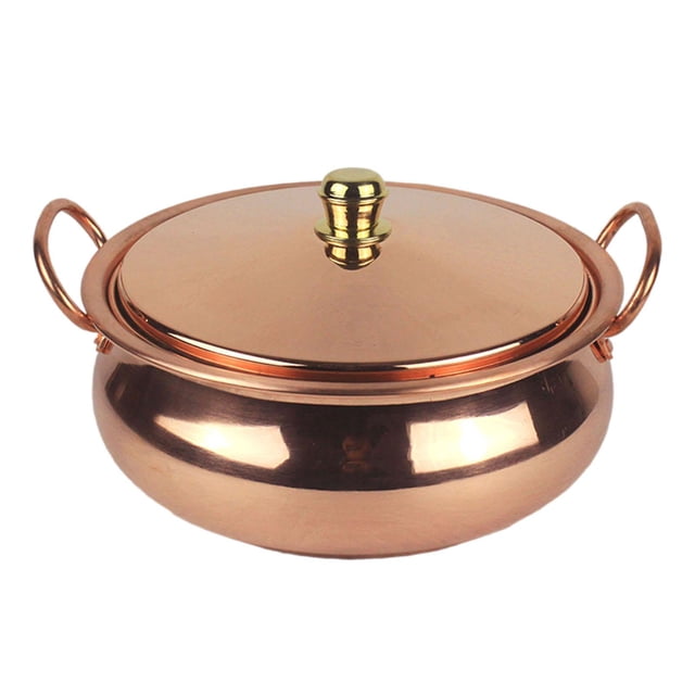 jifeng Copper Pot Copper Cookware Shabu Shabu Pot for Stovetop, Induction for Household 24cm