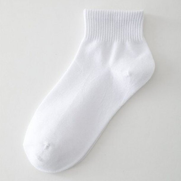 CHAOZHU, calcetines básicos diarios para hombres y mujeres, calcetines elásticos de costilla blancos y negros, medias largas de longitud media, calcetines casuales de algodón para primavera Otoño Invierno Tan Jianjun unisex