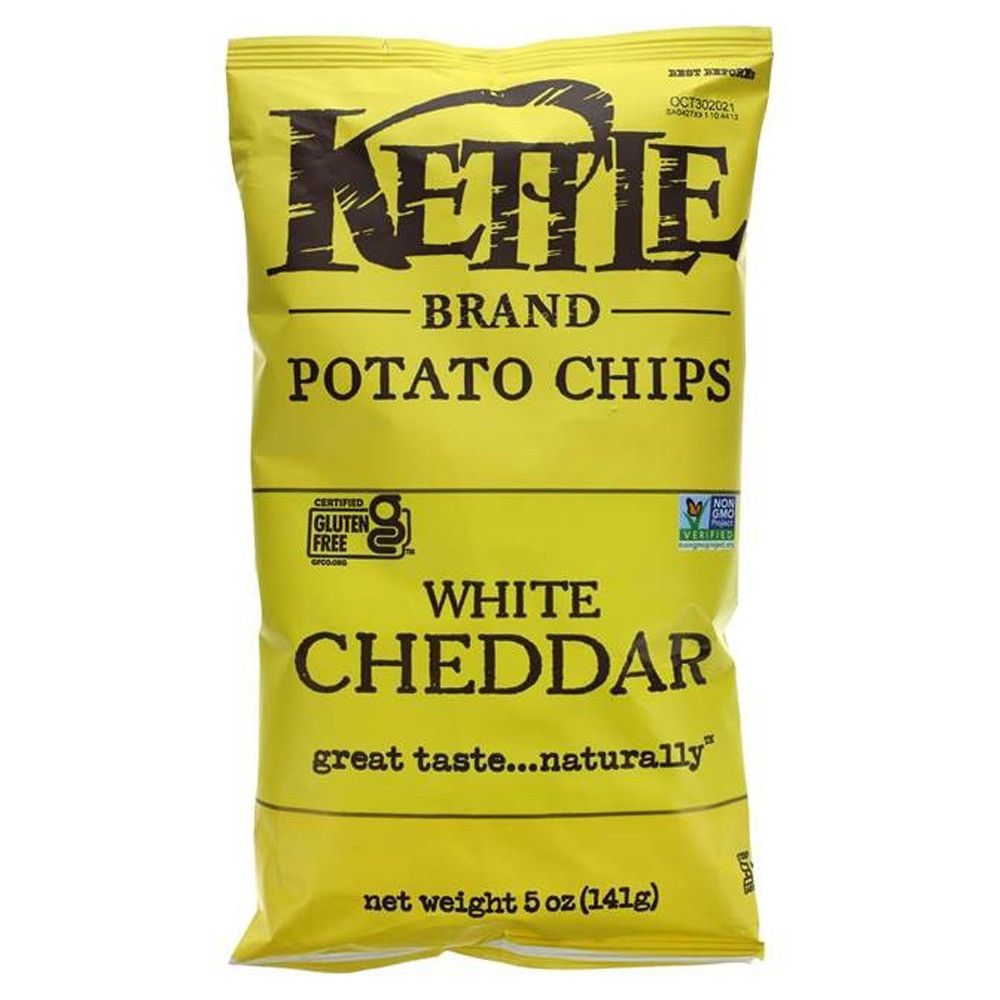 Kettle Brand Potato Chips White Cheddar 5 oz