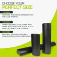 thumbnail image 4 of ProsourceFit High Density Half-Round Foam Rollers 12”, 18", 36" Black, 4 of 7