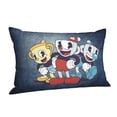thumbnail image 2 of Cuphead Mugman Adventure Pillowcase Cushion Pillow Covers With Hidden Zipper Pillow Case Decor For Bed Dorm Sofa Couch Car 16"x24", 2 of 8