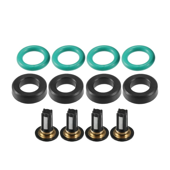 Fuel Injector Seal O Ring Car O-Ring Rebuild Repair Kit for SUZUKI GSXR1000 NBR Rubber Black 4 Sets