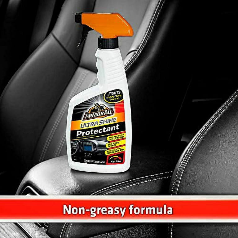 Armor All Car Cleaner Spray Bottle and Protectant, Cleaning for Cars,  Truck, Motorcycle, Ultra Shine, 16 Fl Oz, Pack of 2, 18706