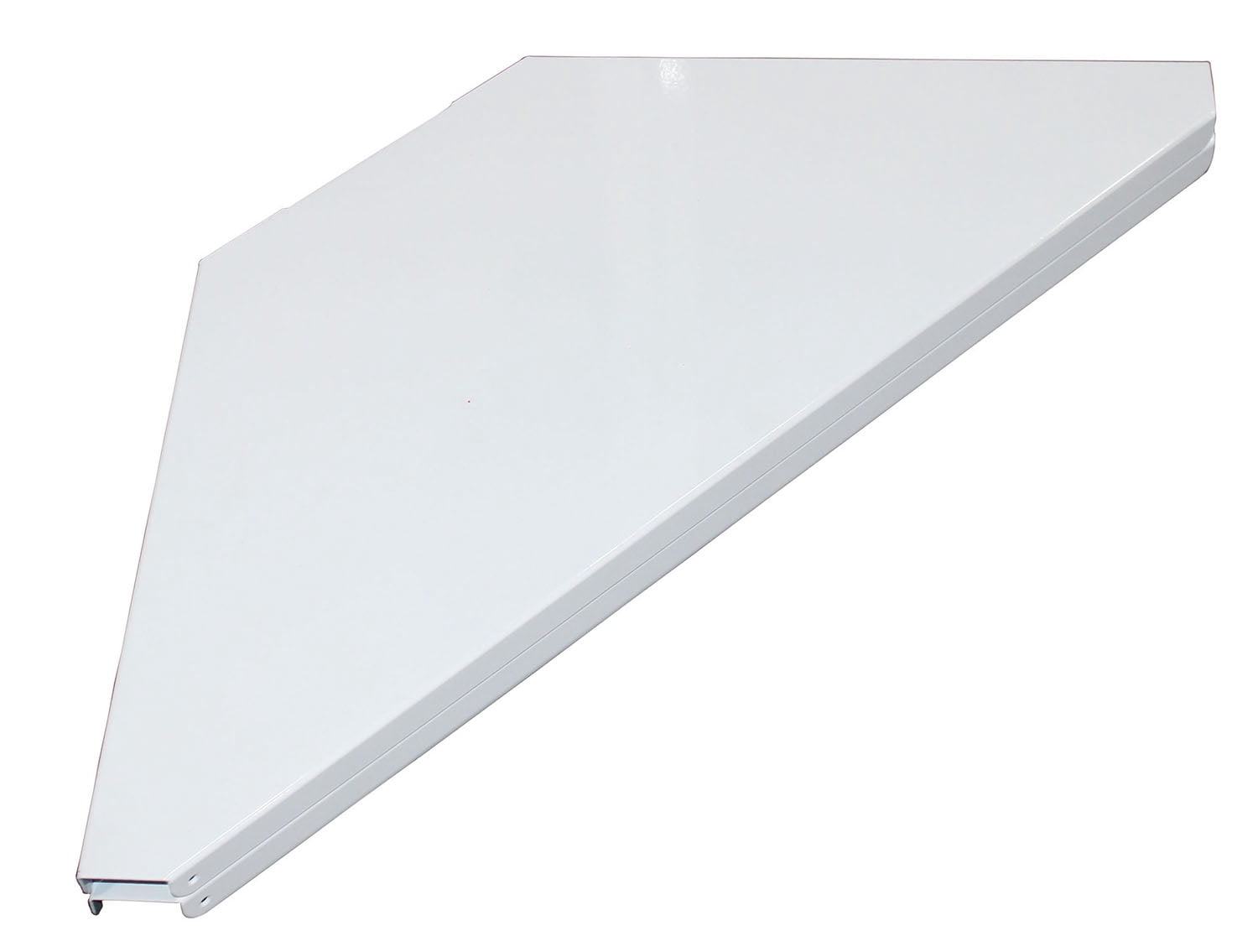 ProX XF-CSW X2, Set of 2 Aluminum Corner Shelves for DJ Facade - White