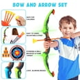 thumbnail image 2 of Juiluna Kids Bow and Arrow, Kids Archery Set, 2 LED Light Up Bows, 12 Suction Cup Arrows, 2 Quivers, 7 Targets, Kids Outdoor Toys Garden Games Gifts, 2 of 9