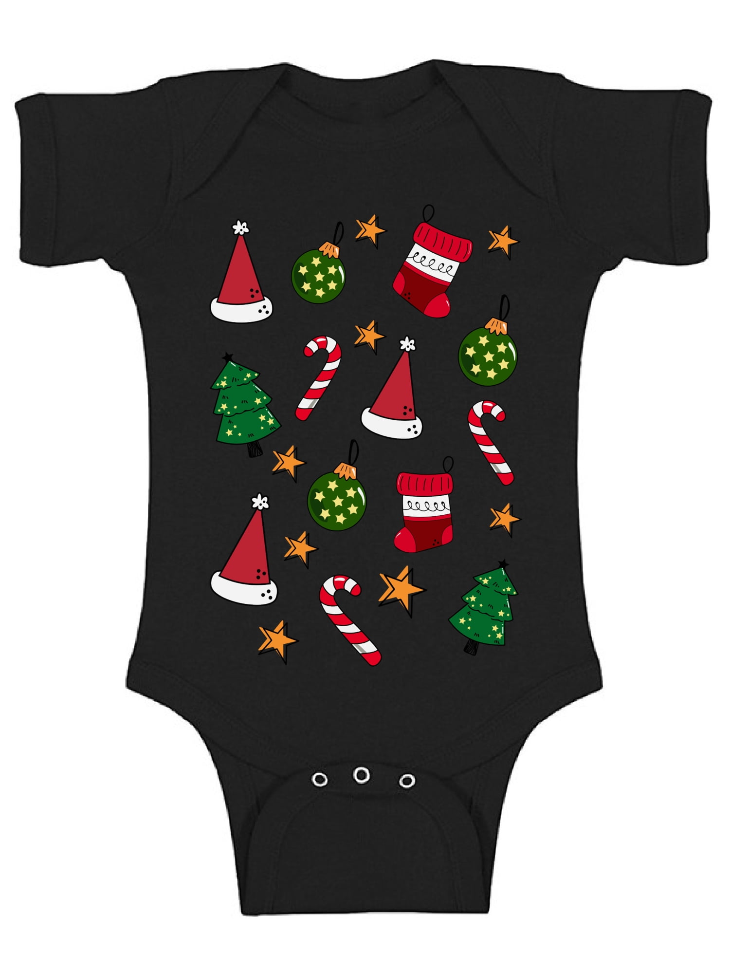 Awkward Styles Ugly Christmas Baby Outfit Bodysuit Xmas Pattern Romper ...