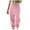 Pink, variant on Women's Sweat Pants Joggers Cuffed Sweatpants Warm Cotton Baggy Sweatpants Straight Leg Slim Fit Pant Blue L