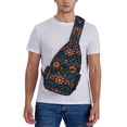 thumbnail image 6 of Lsque Mexican Flower Pattern Cross Chest Bag Diagonally – Premium Durable Front Chest Sling with Adjustable Padded Strap, High-Capacity Storage, 6 of 8