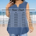 thumbnail image 2 of qucoqpe Womens Plus Size Summer Tank Tops V Neck Sleeveless Lightweight T-shirts Casual Loose Solid Color Pullover Tops, 2 of 5