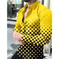 thumbnail image 1 of Camisas de lujo de moda creativa para hombres ropa diaria para hombres y mujeres nueva camisa con estampado de puntos blusa con botones de manga larga Y2K 4XL, 1 of 6