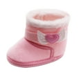 thumbnail image 2 of Rollback Of The Day Juebong Baby Winter Warm Snow Boots Soft Sole Prewalker Non-Skid Boots For Infant Toddler Boys Girls,Pink,0-6 Months, 2 of 6