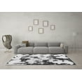 thumbnail image 3 of Ahgly Company Indoor Square Abstract Gray Modern Area Rugs, 7' Square, 3 of 4