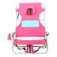 thumbnail image 2 of Ostrich Outdoor Beach Ladies Comfort and On-Your-Back Backpack Beach Chair, Pink, 2 of 5