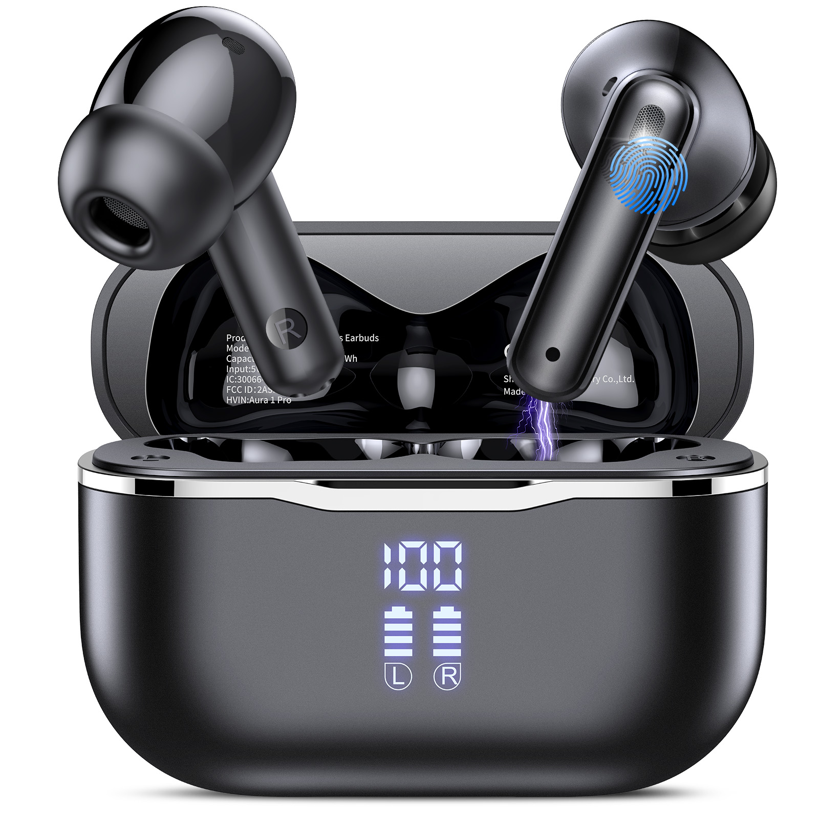 Geryst Aura 1 Wireless Earbuds with 55dB ANC, 60H Battery