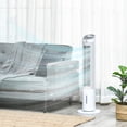 thumbnail image 3 of 3‑In‑1 Evaporative Air Cooler Portable Ice Cooling Swamp Cooler Fan 52° Oscillation 3 Speeds 8H Timer Remote Control 0.5 Gallon Water Tank for Home Office White, 3 of 10