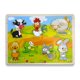 thumbnail image 1 of Smart Kids - Rompecabezas de madera para niños pequeños - Rompecabezas de perilla gigante - Juego de rompecabezas de mascotas - 7 piezas - Preescolar Smart Kids Service 619317251328, 1 of 1