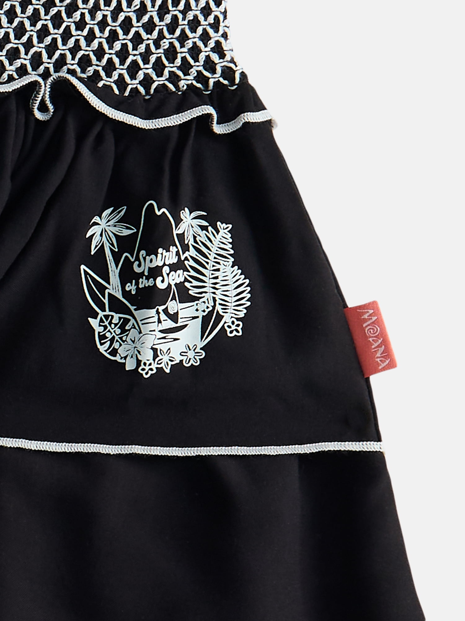 Disney Moana Girl’s Tiered Smocked Waist Skirt, Sizes 4-16