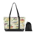 thumbnail image 7 of FORMRS Canvas Laptop Tote Bag for Women with 15.6" Computer Compartments Shoulder Handbag, Birds with Strawberries, 7 of 7