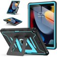 thumbnail image 1 of Chenchen Case for iPad 9th/8th/7th Generation 10.2-Inch (2021/2020/2019 Release), with Screen Protector and Multi-Angle Kickstand, Rugged Full Body Heavy Duty Protective Cover - Black Blue, 1 of 1